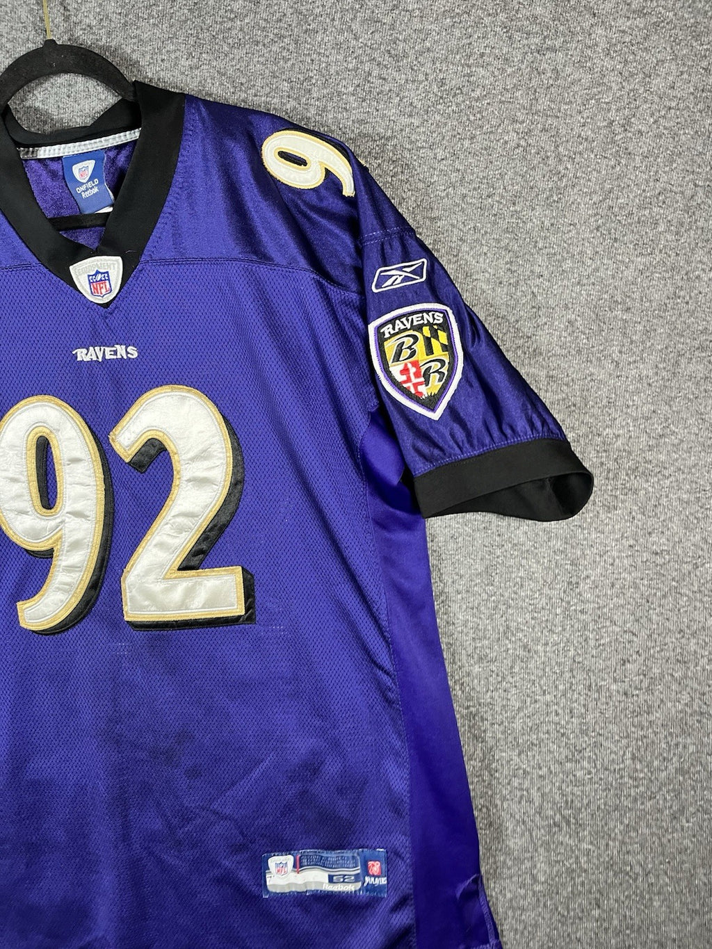 Haloti Ngata #92 Baltimore Ravens Purple Reebok On Field Jersey Size 52 Stitched