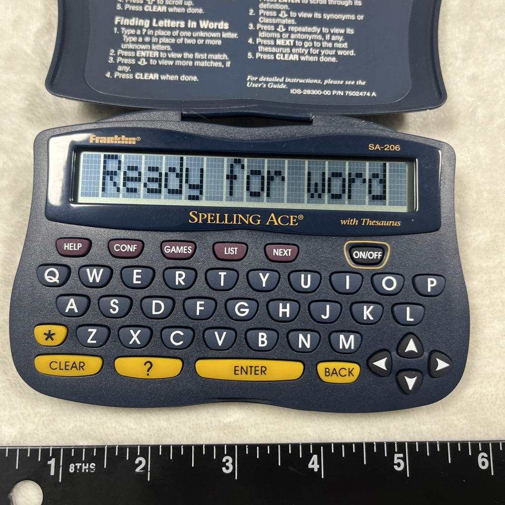 Franklin Spelling Ace SA-206 1994-2000 Tested Working Thesaurus 