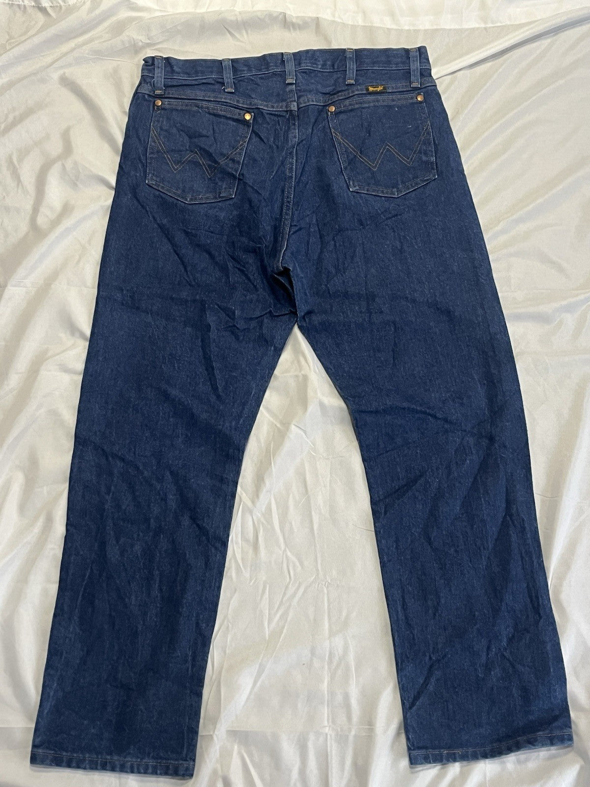  Wrangler Jeans Men 36x34 Dark Blue Denim 