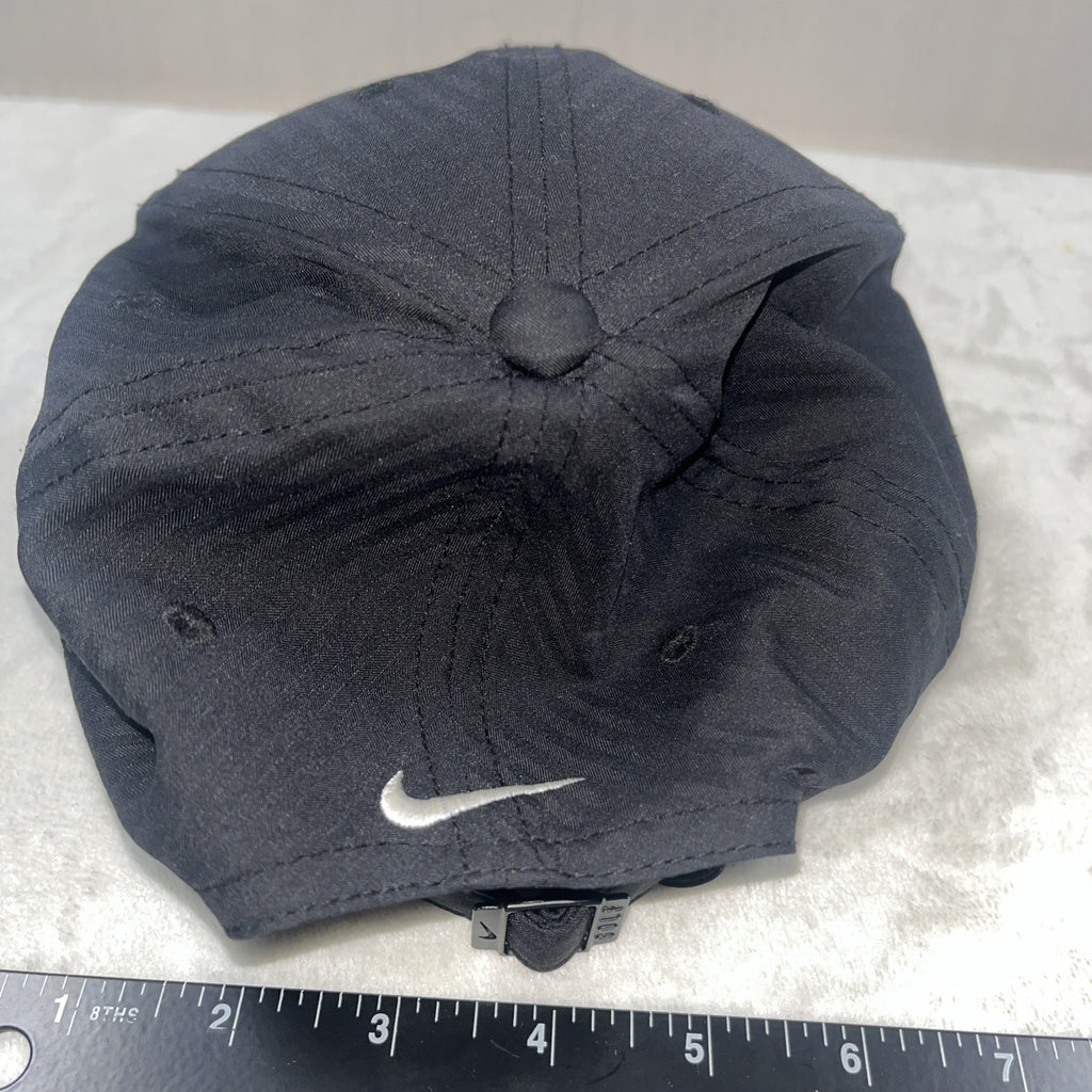nike golf adjustable strapback hat cap Black Men’s White Check 