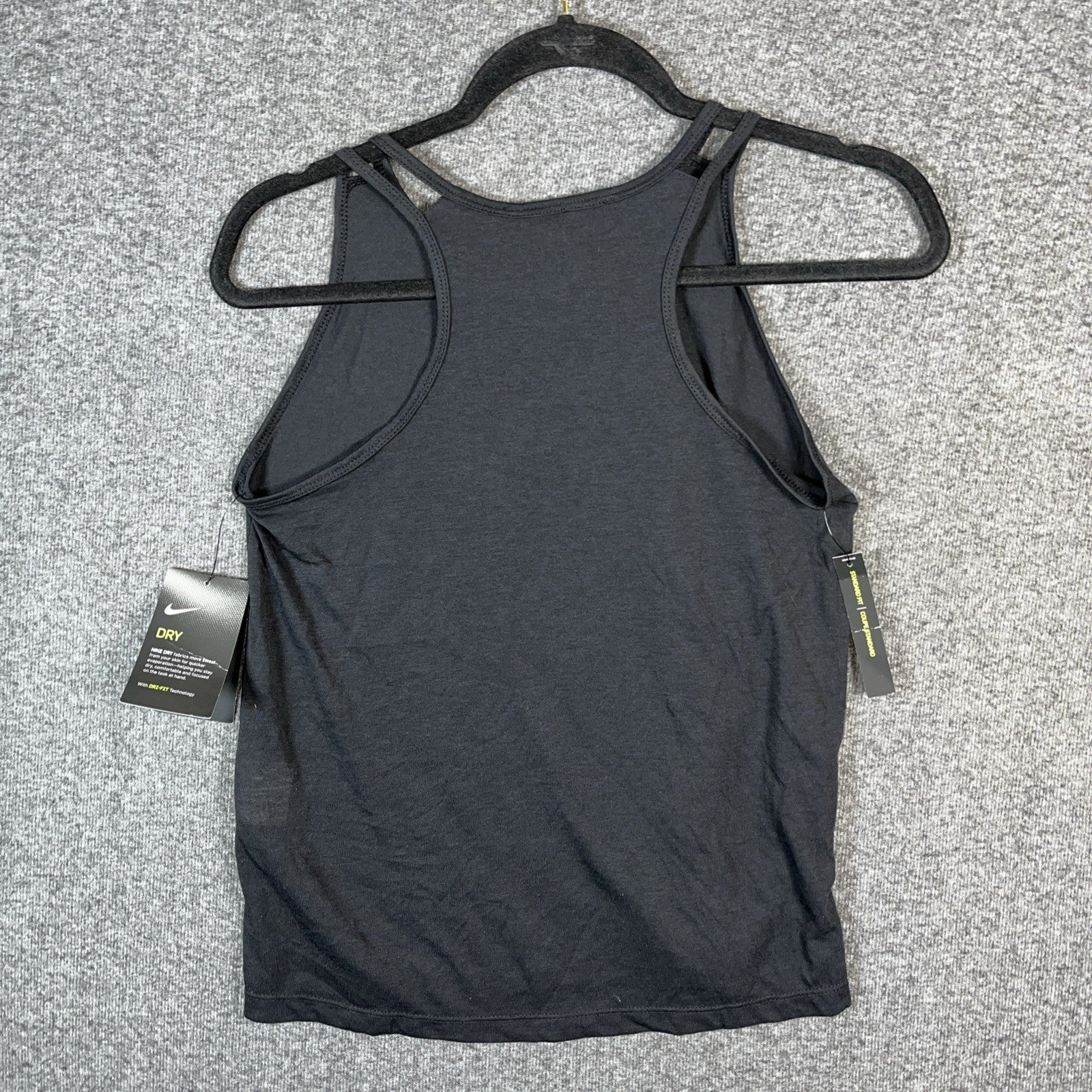 Nike Pro Dri-FIT Cropped Graphic Training Shirt CJ7689-010 Black XL Girls