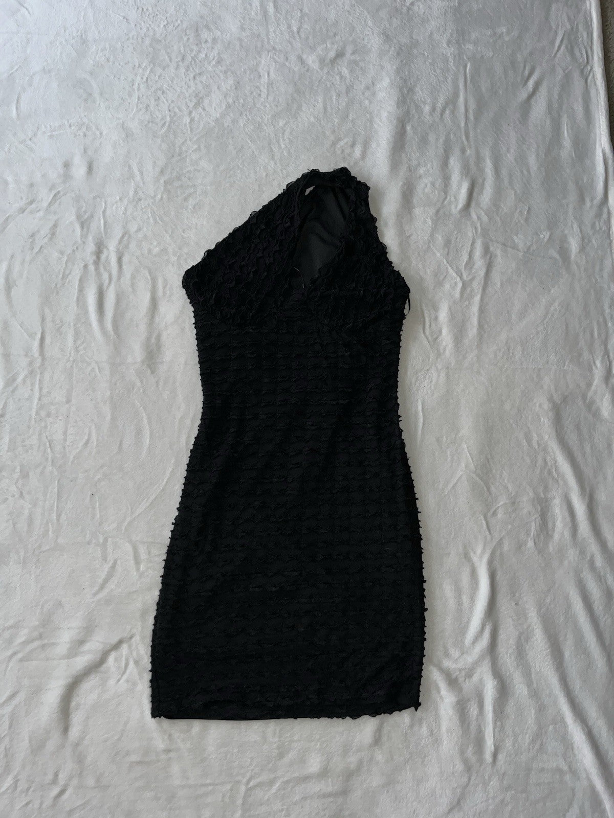 Women’s Black Dress Waffle Print Tank Top Mini Size Medium 