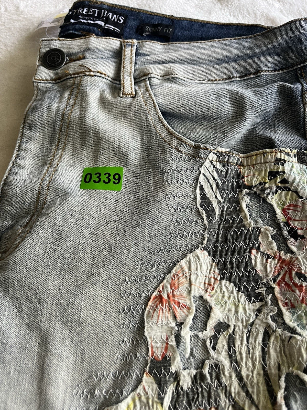 Street Jeans men's denim shorts Floral Design 34 