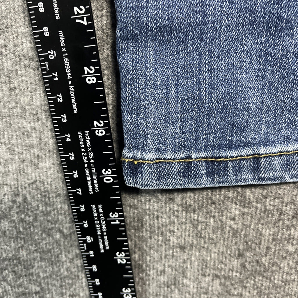 Wrangler jeans relaxed boot cut men’s blue denim size 36×30 zipper button flower