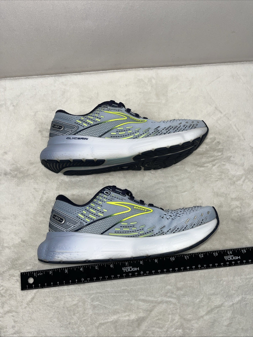 Size 8.5 - Brooks Glycerin GTS 20 Light Blue Nightlife W