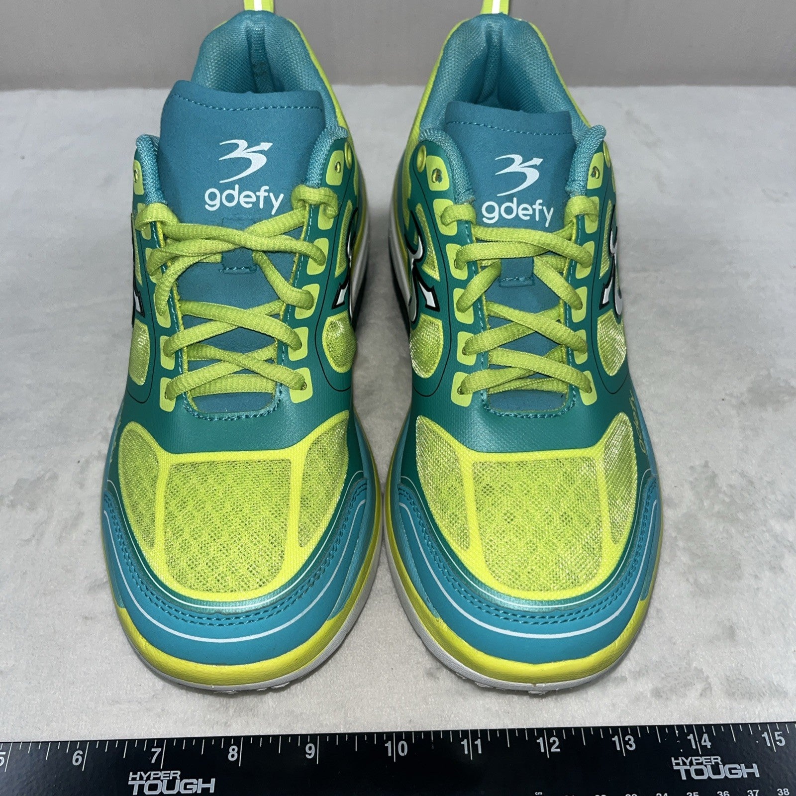 Gdefy ION Womens Gravity Defying Comfort Shoes Green And Blue Wallking Size 7 