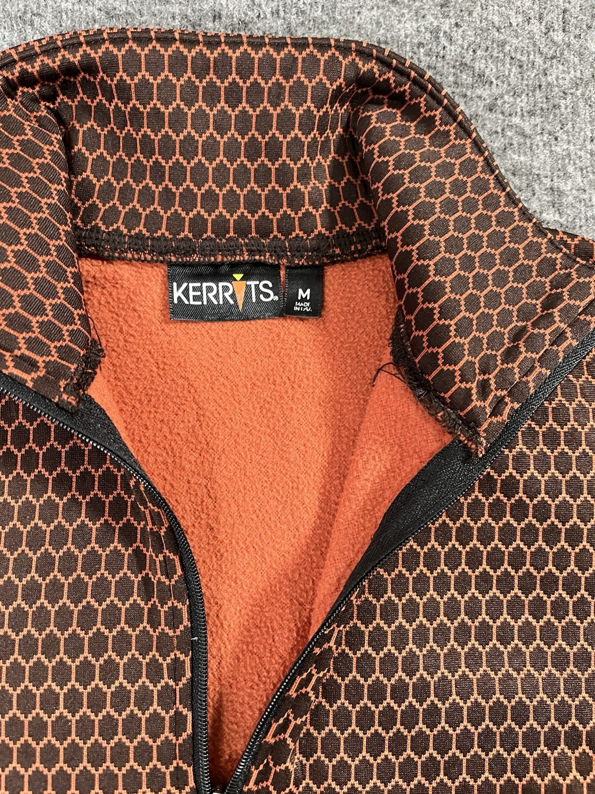 Kerrits Up tempo fleece tech top Orange