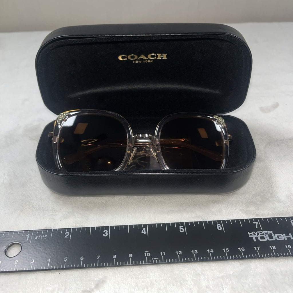 Coach Rose Gold L1081 HC7101B 933113 53-23-140 Oversized Sunglasses