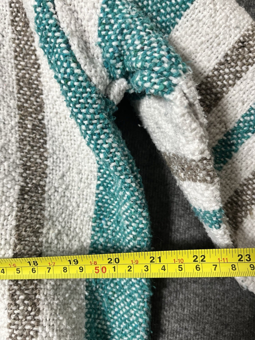 Iguana Jack Mens Baja Hoodie Size Medium Green Pullover Hooded Striped Sweater