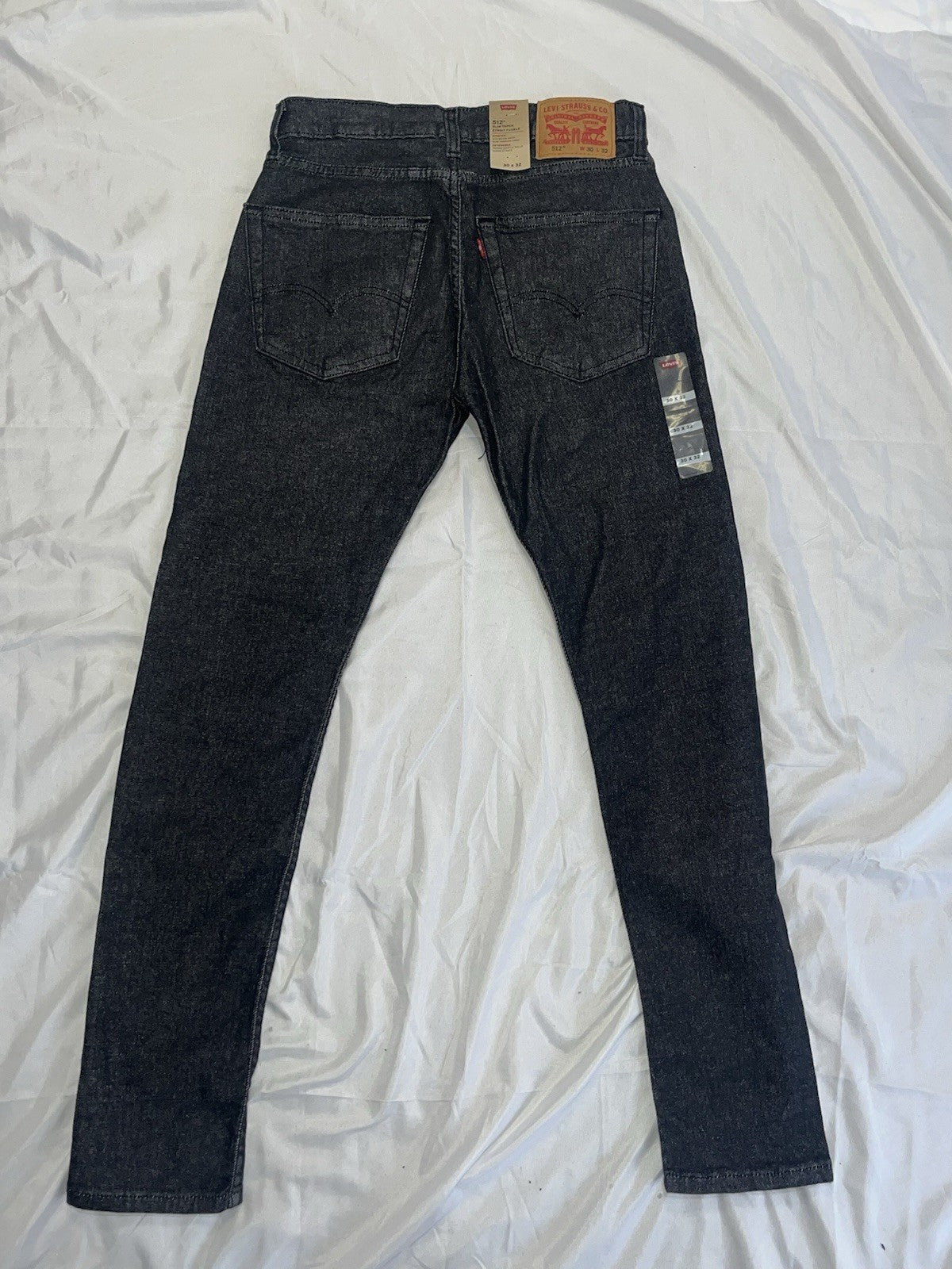 Men's Levi's Jeans 512 Slim Taper 30x32 Black Denim Stretch Cotton Pockets