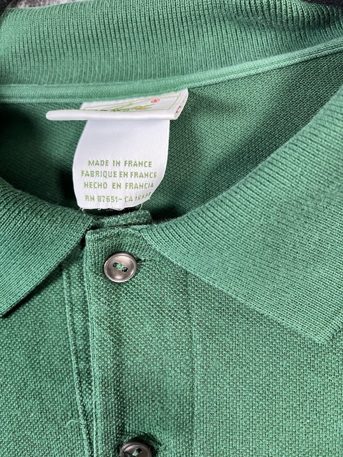 LACOSTE LIVE Size 8 XL Green Short Sleeve Mens Golf Casual Polo Shirt Cotton