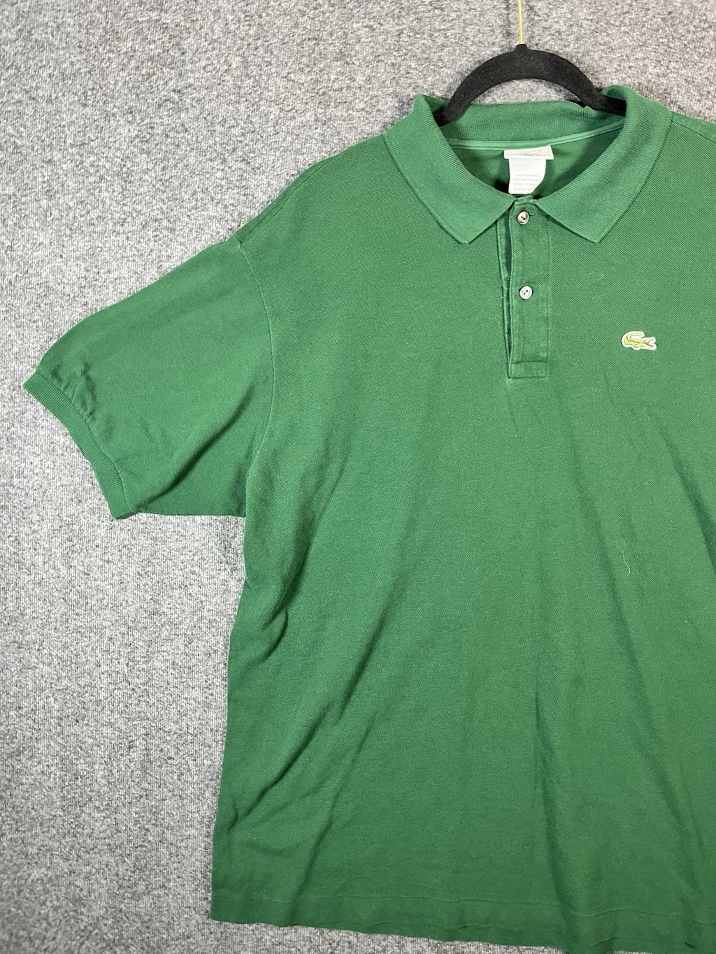 LACOSTE LIVE Size 8 XL Green Short Sleeve Mens Golf Casual Polo Shirt Cotton