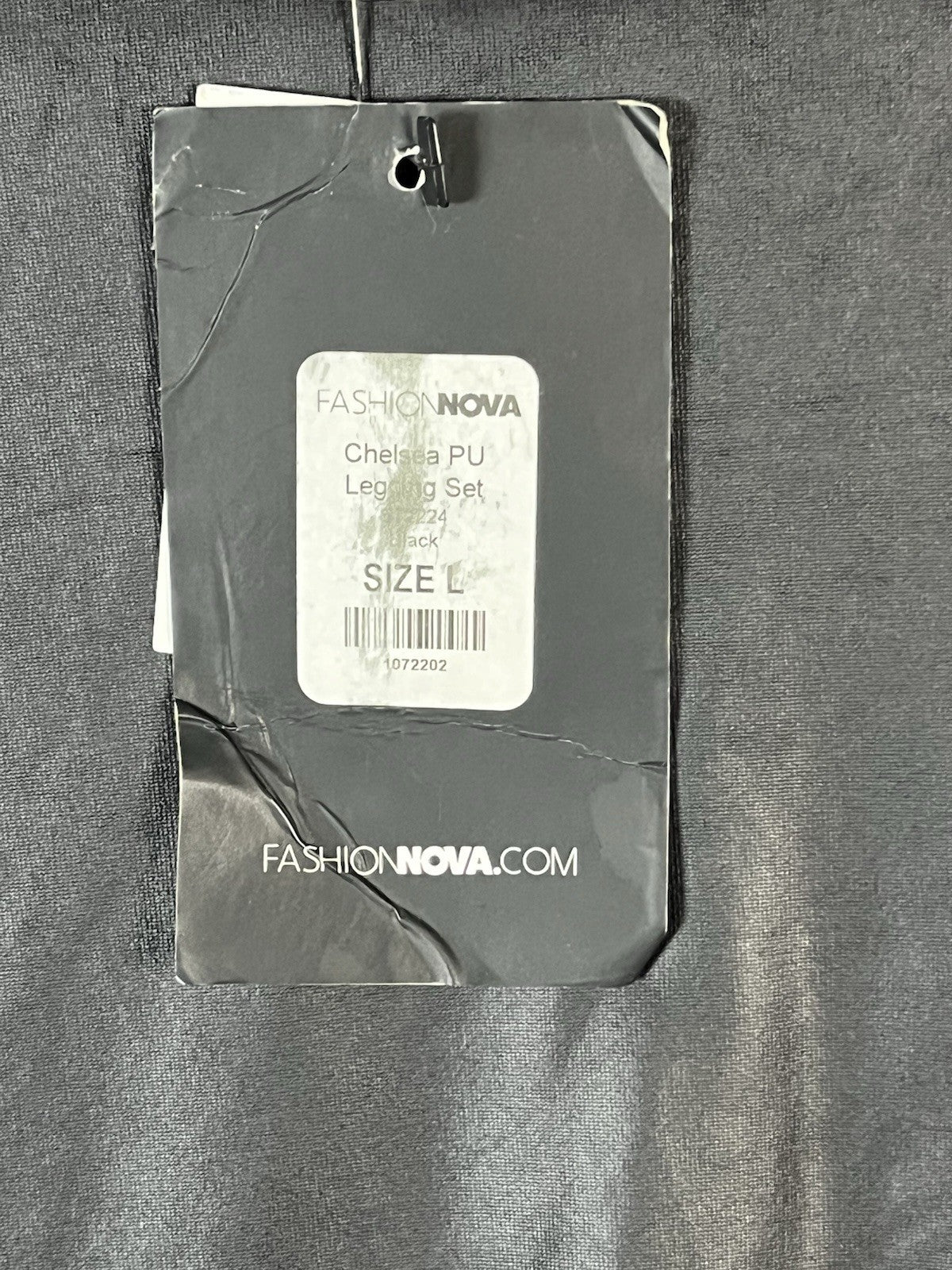 Fashion Nova Women’s black Shirt Polyester Spandex L Short Sleeve Pull On 