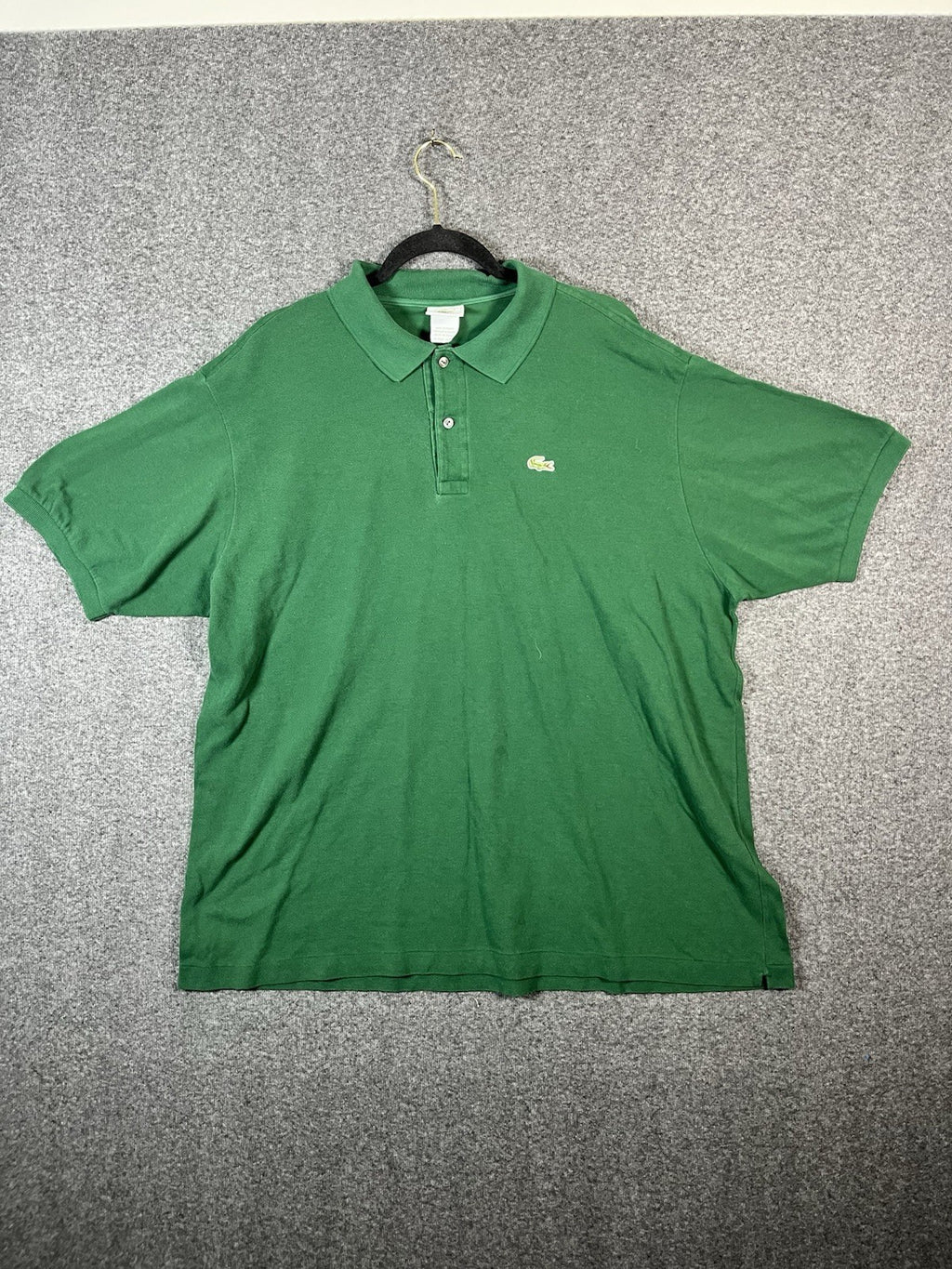 LACOSTE LIVE Size 8 XL Green Short Sleeve Mens Golf Casual Polo Shirt Cotton
