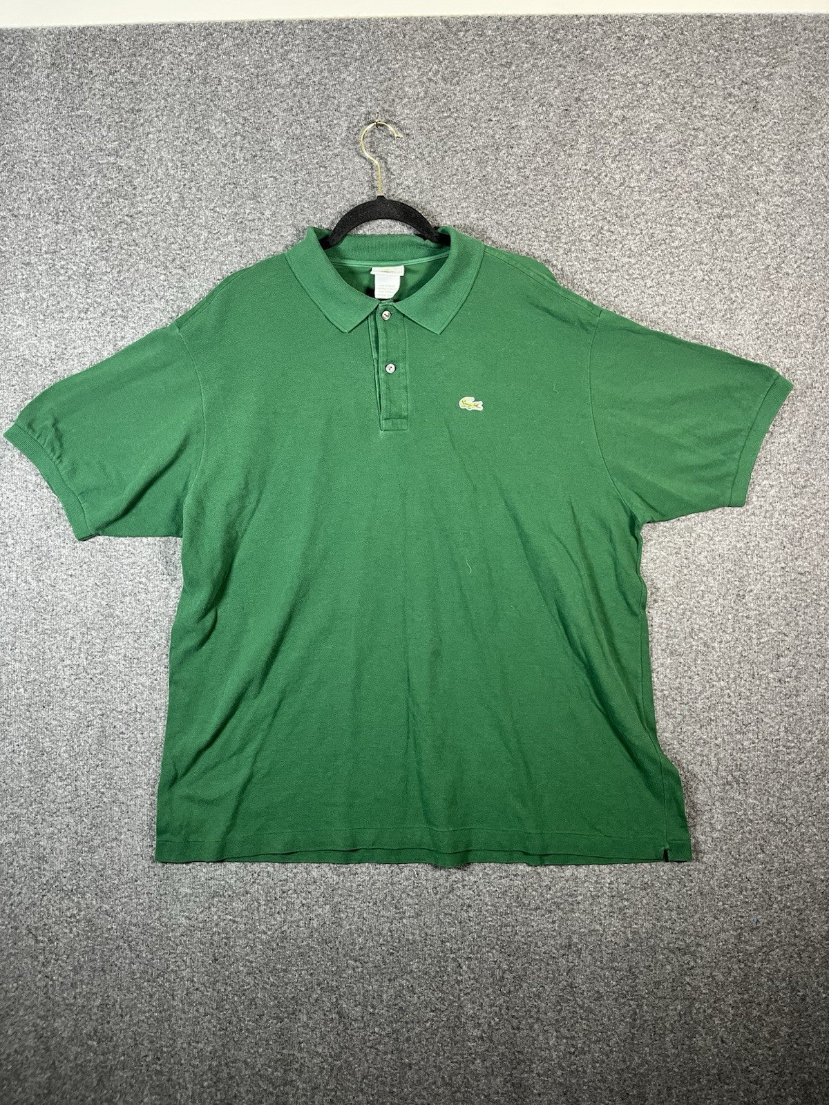 LACOSTE LIVE Size 8 XL Green Short Sleeve Mens Golf Casual Polo Shirt Cotton
