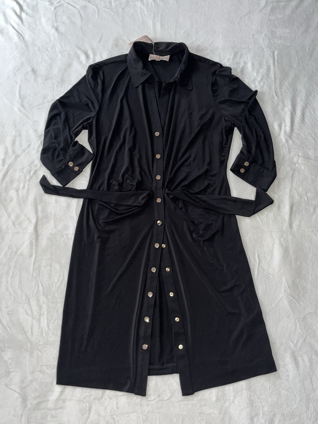 Philosophy Dress Button Down Women’s Black Size Medium 