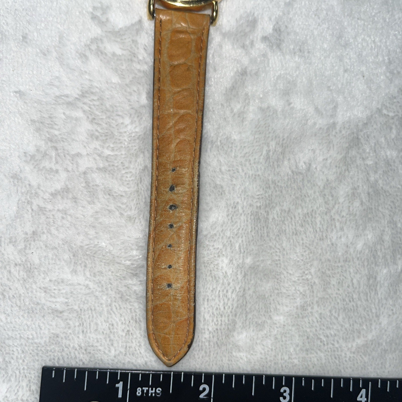 1994 Armitron Watch Tweety Bird Warner Brothers Leather Tan Stainless  UNTESTED 