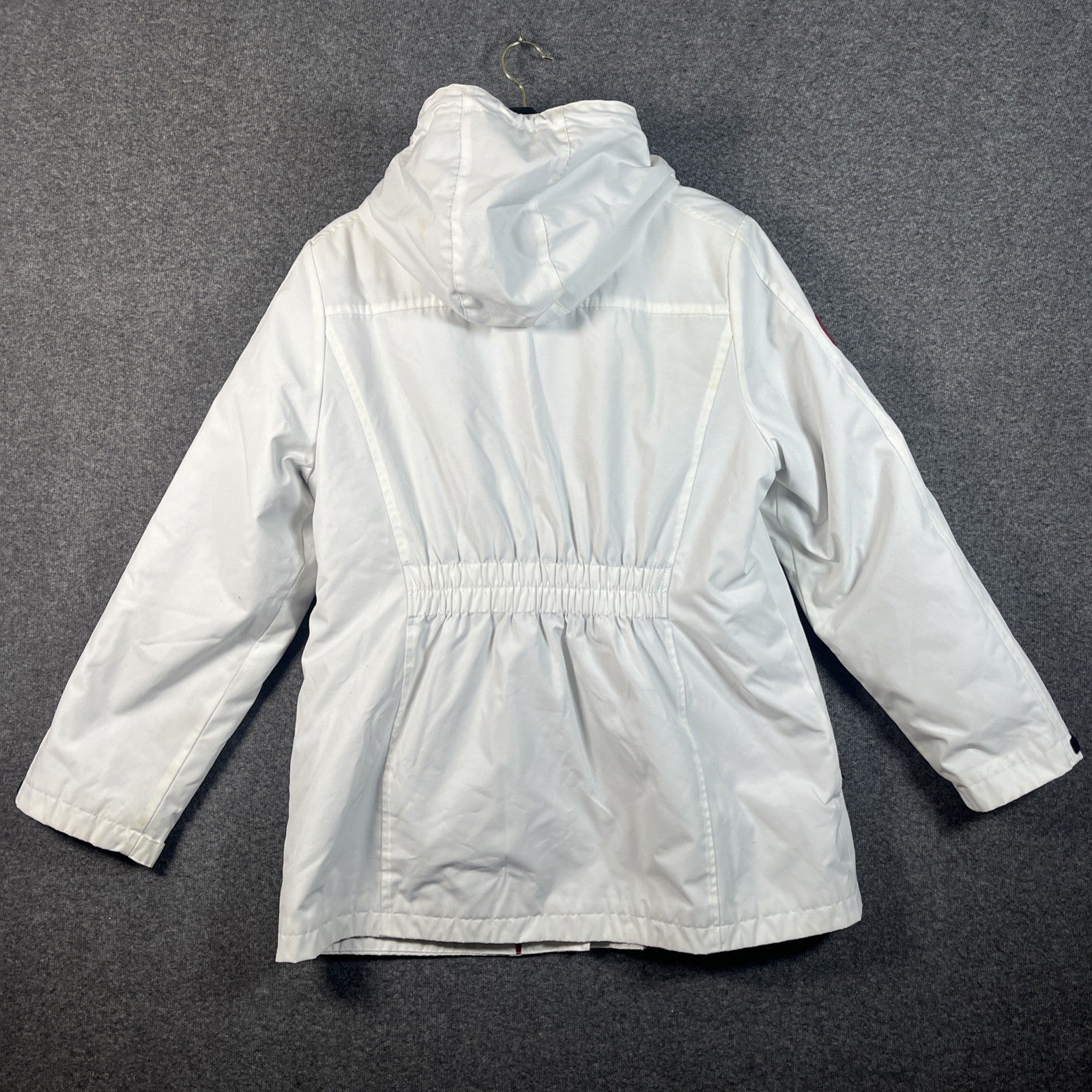 Tommy Hilfiger Women's 3-in-1 Jacket Removable Hoodie Navy/White