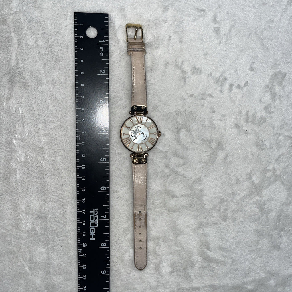 Disney Parks Minnie Mouse Leather Watch Stainless Steel Untested Women’s 