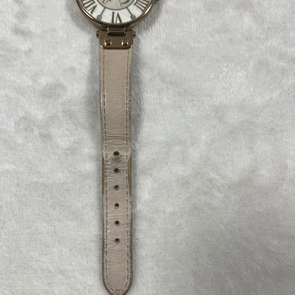 Disney Parks Minnie Mouse Leather Watch Stainless Steel Untested Women’s 