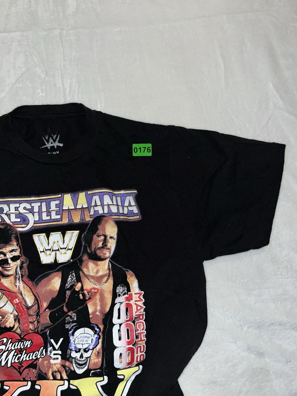 Mens Wrestle Mania XIV Black Tshirt Size M