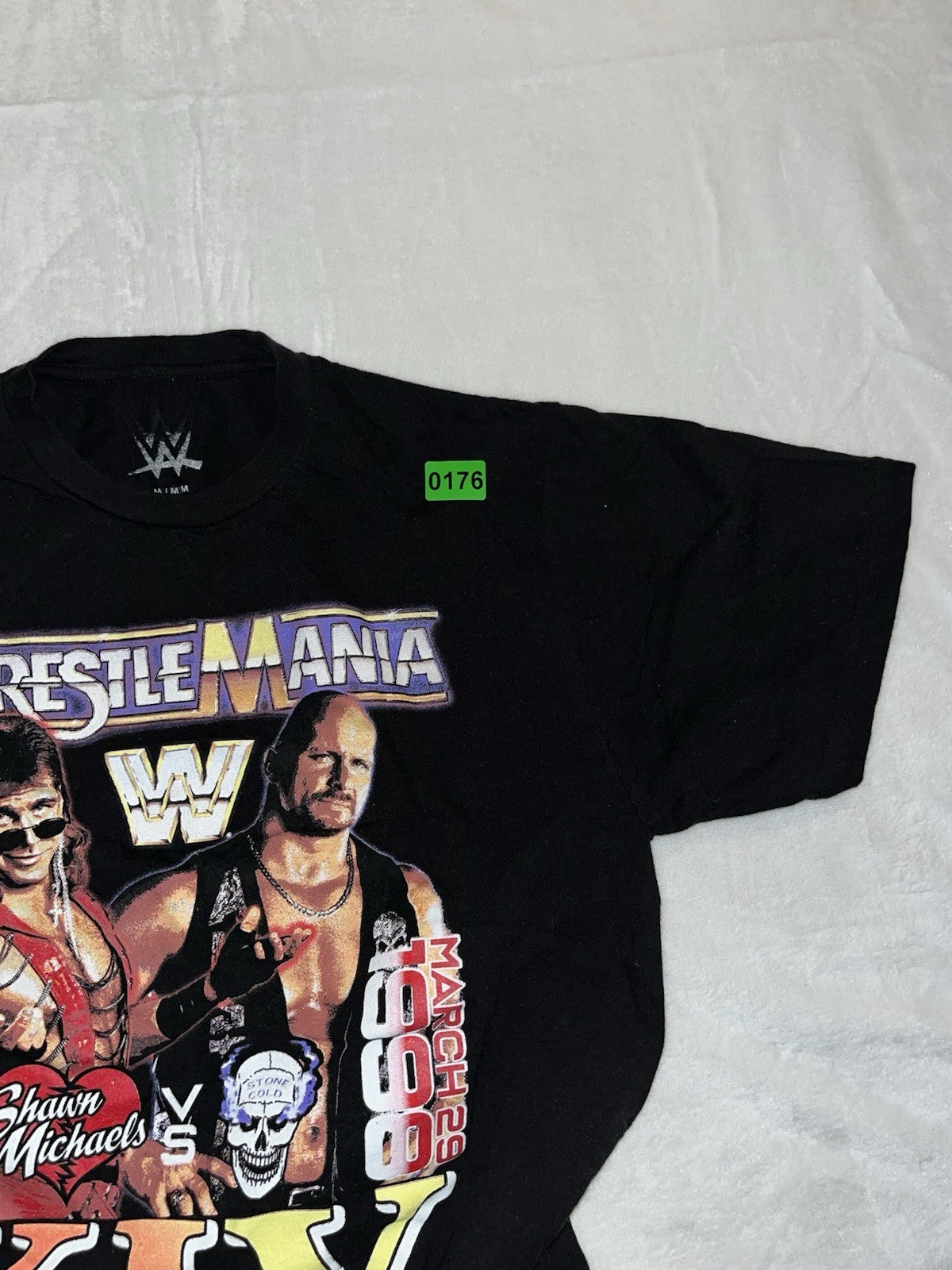 Mens Wrestle Mania XIV Black Tshirt Size M