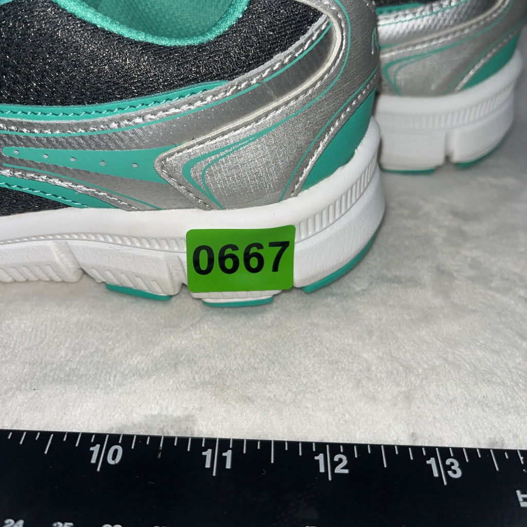Ryka Women’s Resolute Smt Running Shoes green Silver White Memory Foam Size 8