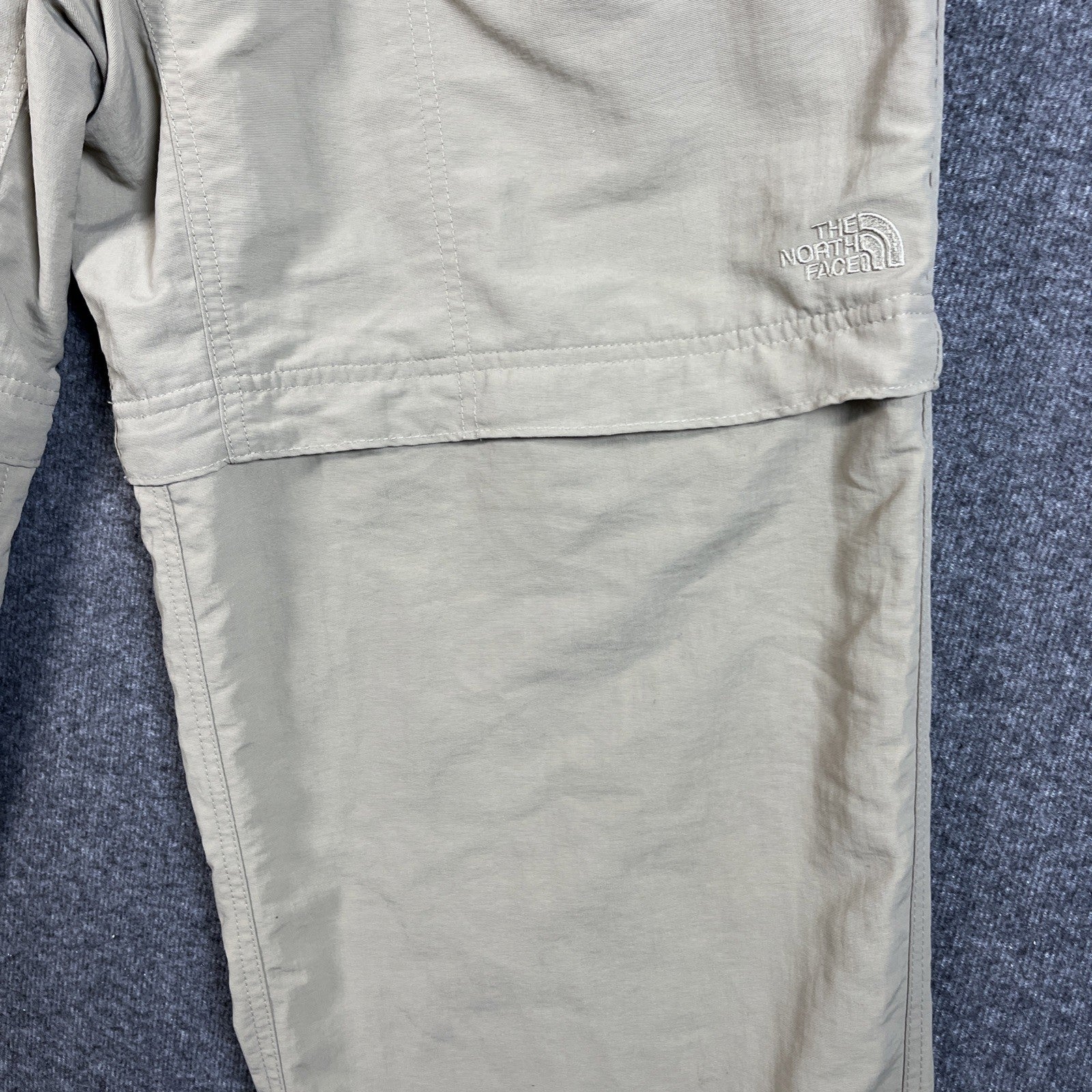 The North Face Tan Belted Nylon Convertible Hiking Cargo Pants/Short Men Size XL