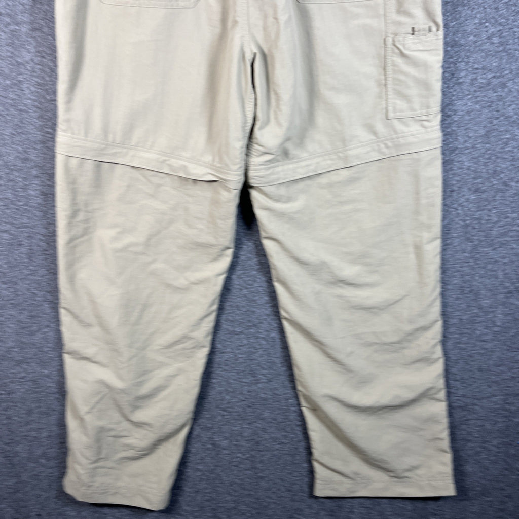 The North Face Tan Belted Nylon Convertible Hiking Cargo Pants/Short Men Size XL