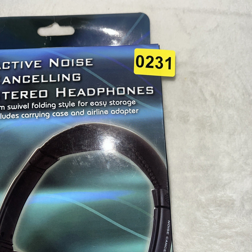 Quantaray Noise Cancelling Stereo Headphones Black Gray 