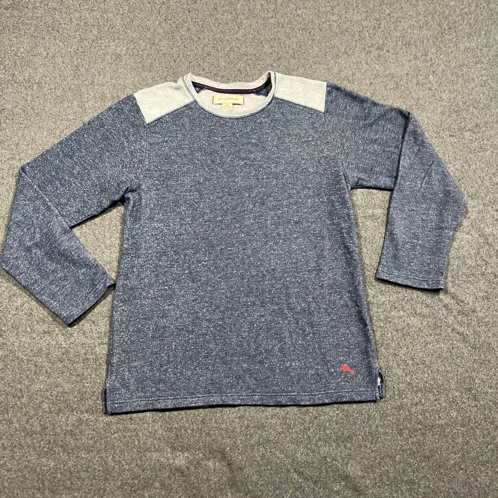 Tommy Bahama Sweater Mens XL Blue Knit Pullover Lightweight Sweatshirt Adult A4