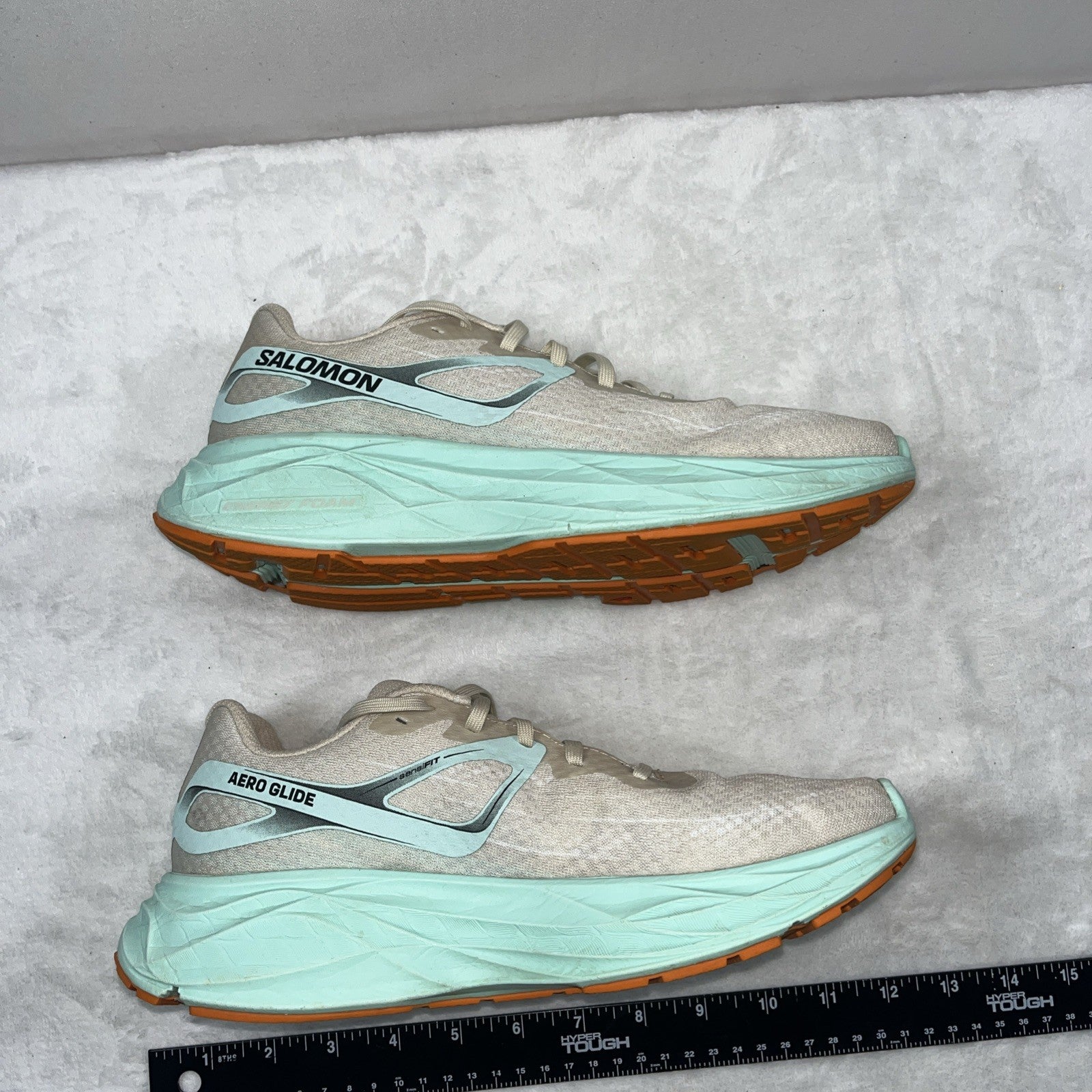 Salomon Aero Glide Granite Green Tan Size 8 Women’s Energy Foam