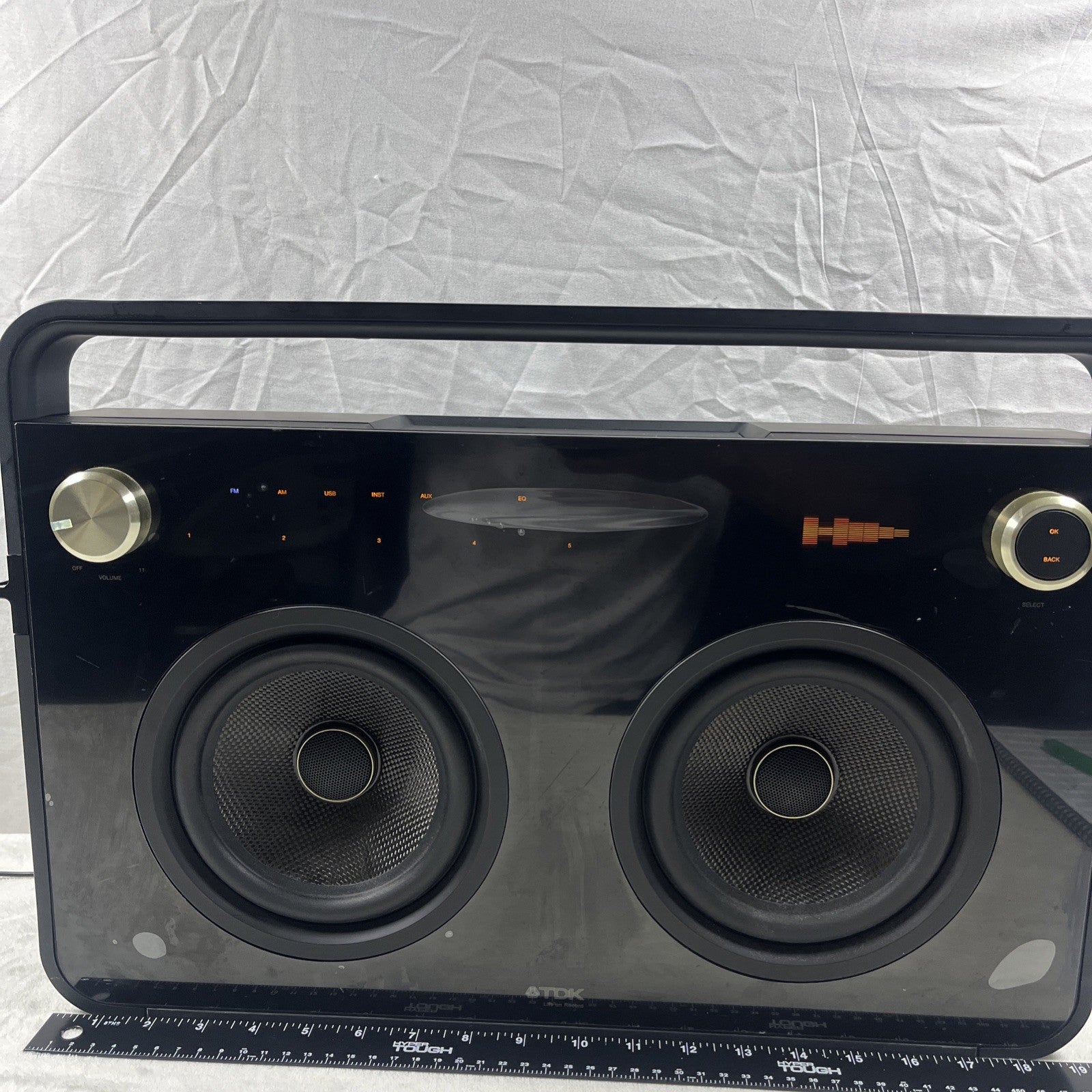 TDK 2 Speaker Boombox Life On Record TP6802BLK