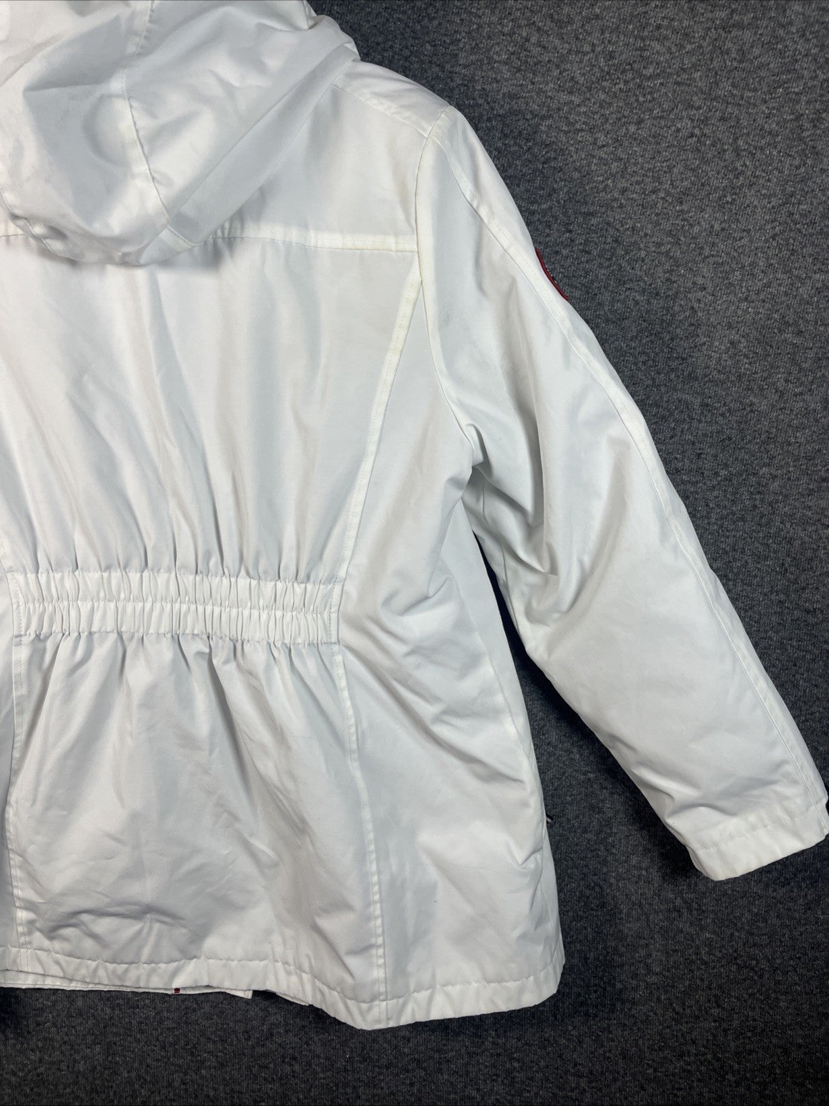 Tommy Hilfiger Women's 3-in-1 Jacket Removable Hoodie Navy/White