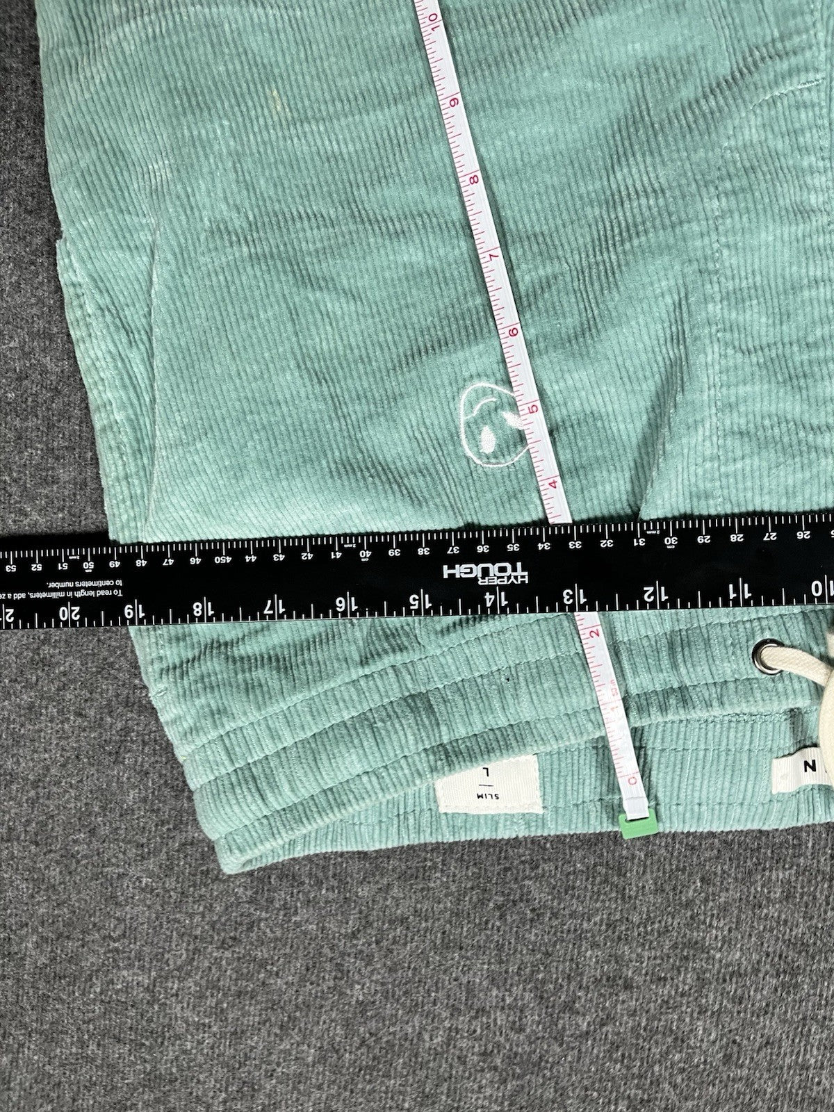 Pacsun Embroidered Corduroy Trouser Pants Green Large
