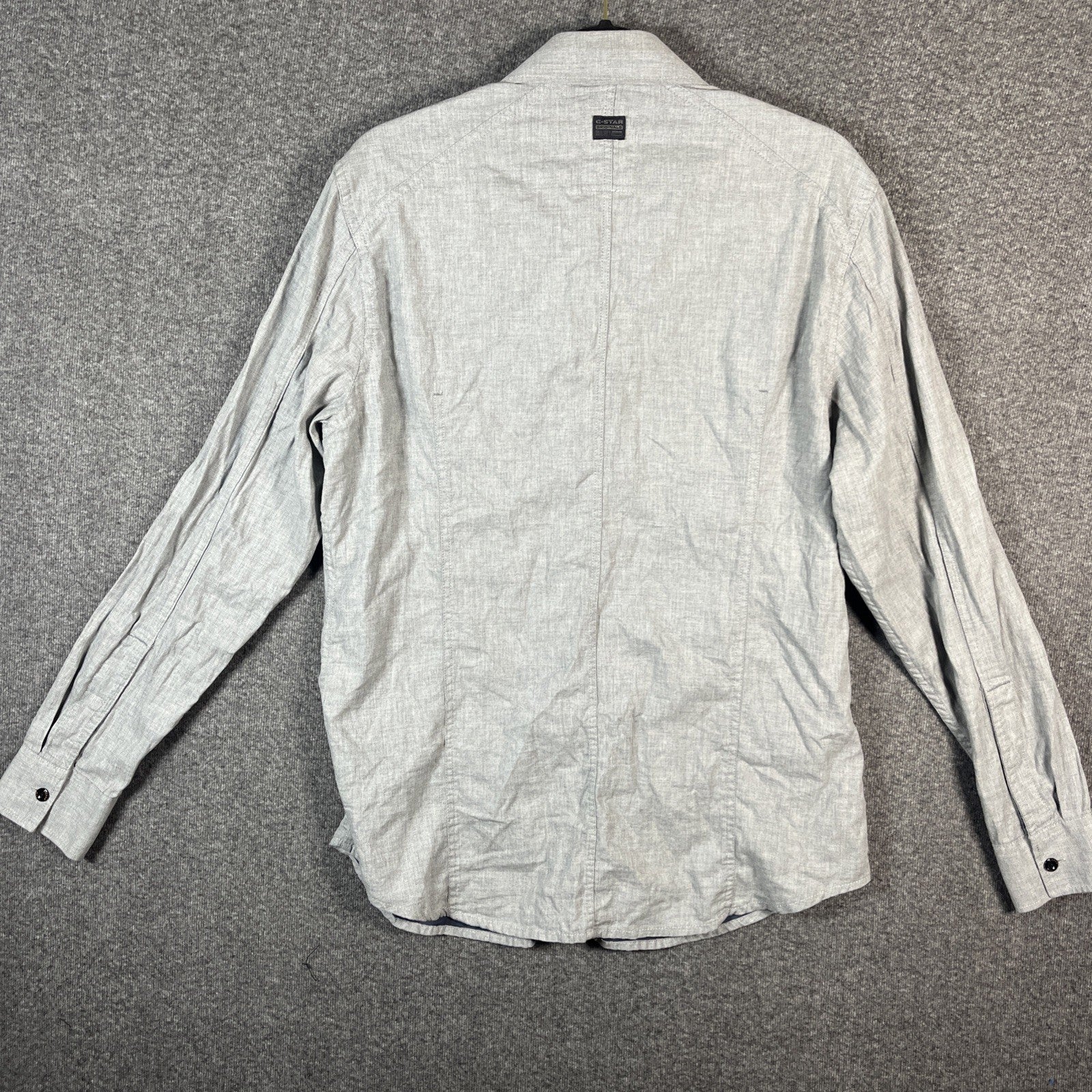G star RAW men’s cargo shirt gray extra large button up polo longsleeve