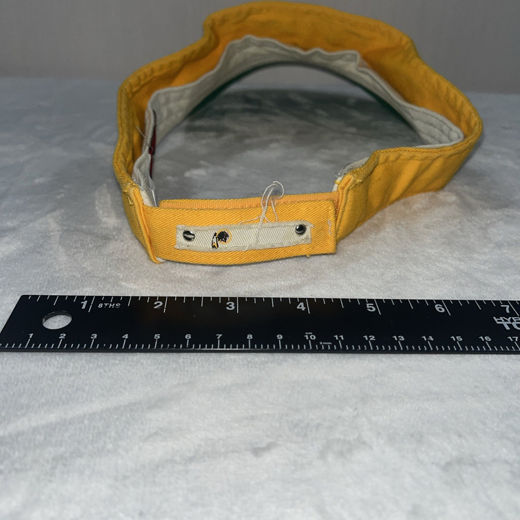 Redskins Reebok Football Club Visor Hat Men’s Yellow Adjustable Oldschool Beach 