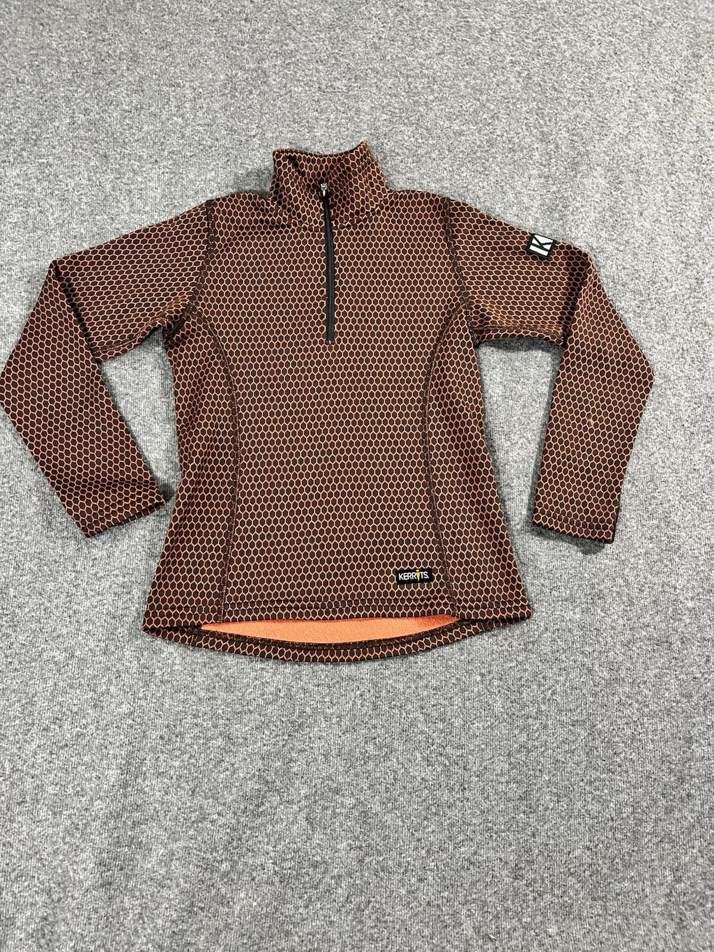 Kerrits Up tempo fleece tech top Orange
