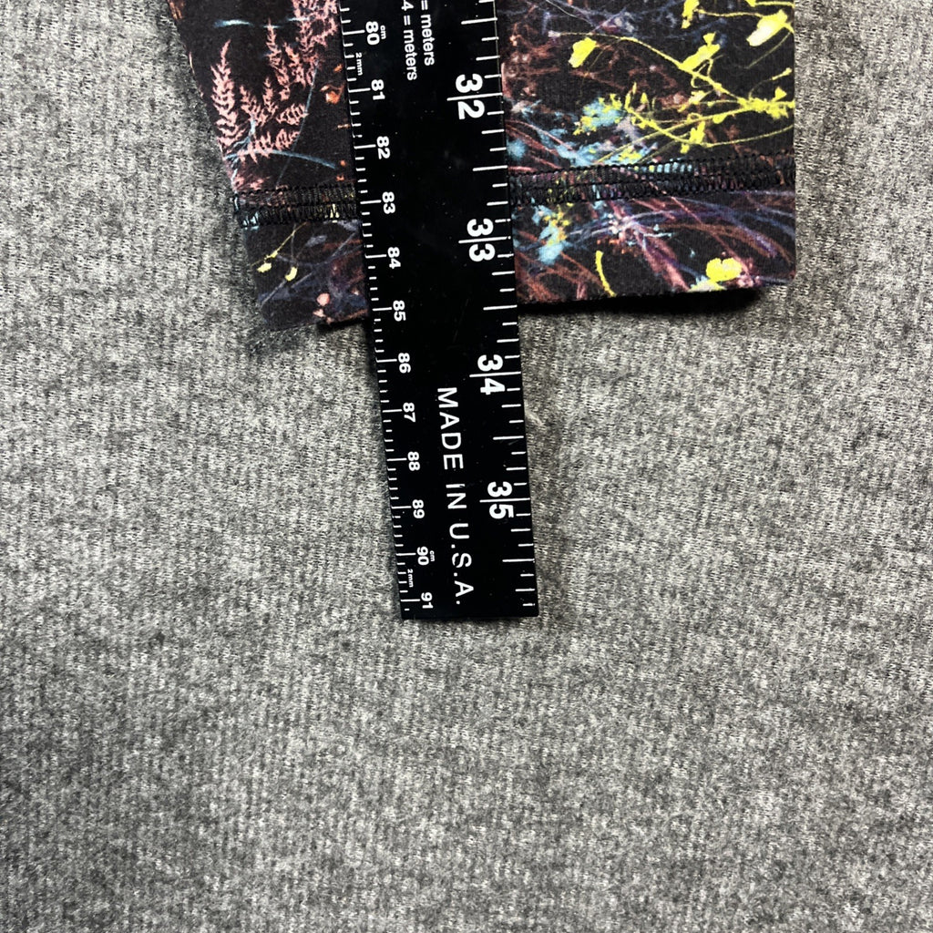 Women's Lululemon Yoga Leggings Size 6 Athletic Fitness Gym Purple Floral #346