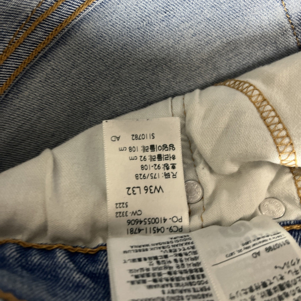 Levi’s 511 men’s light blue denim jeans size 36×32 zipper button Fly Stretch 