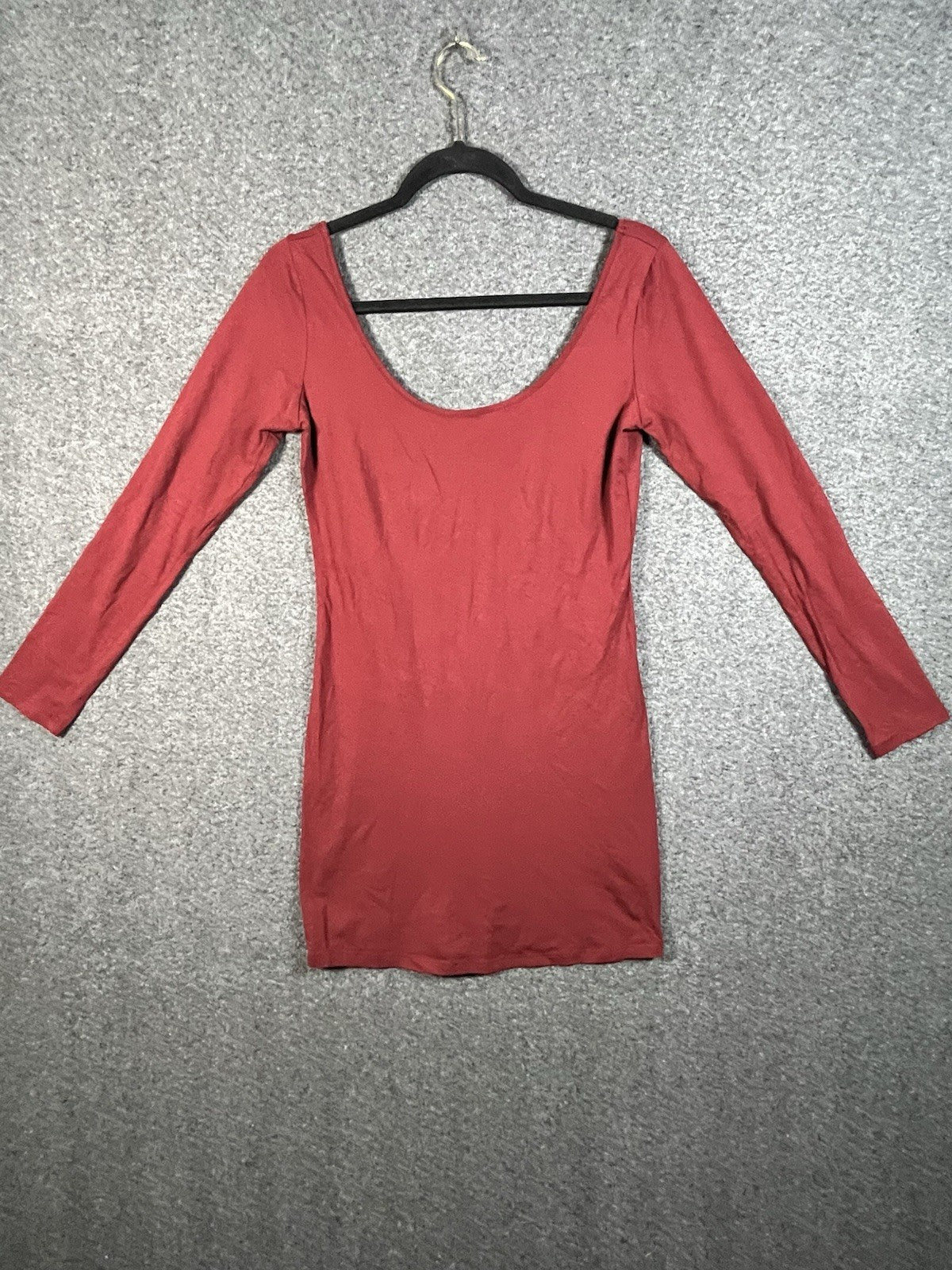 heart and hips Double Lined Mini Dress in burgundy M