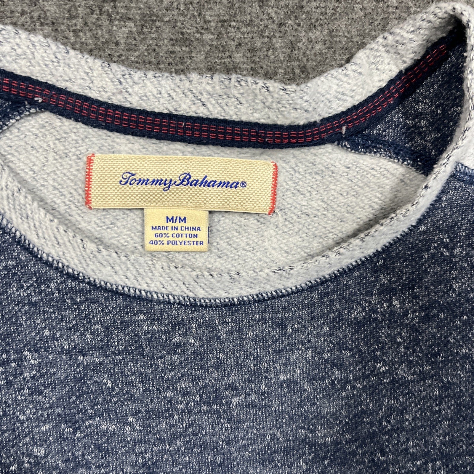 Tommy Bahama Sweater Mens XL Blue Knit Pullover Lightweight Sweatshirt Adult A4