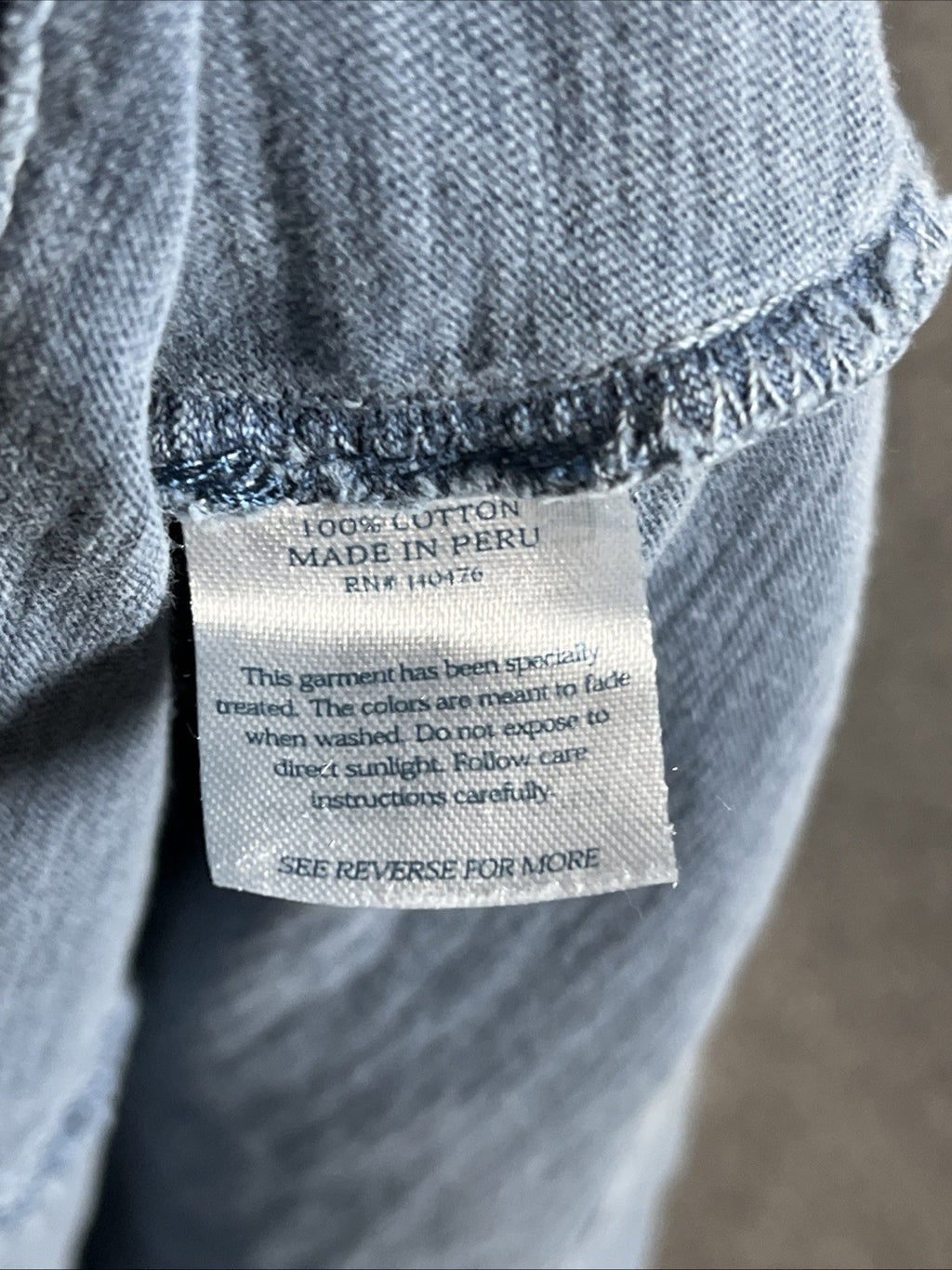 Faherty Brand Sunwashed Pocket T-Shirt Short Sleeve Cotton XS 