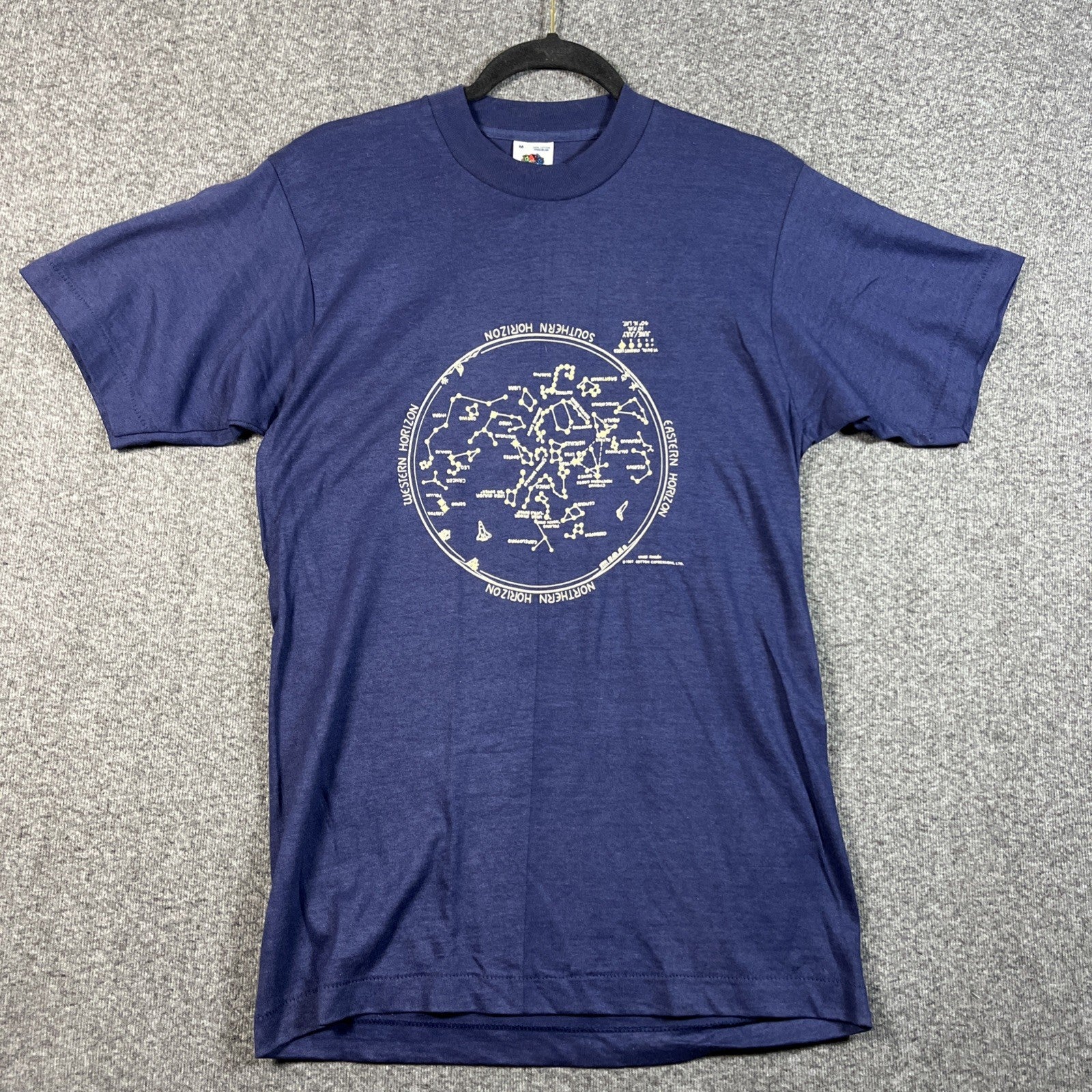 Vintage Smithsonian Southern Western Eastern Eastern Horizon T-shirt Blue Men M 