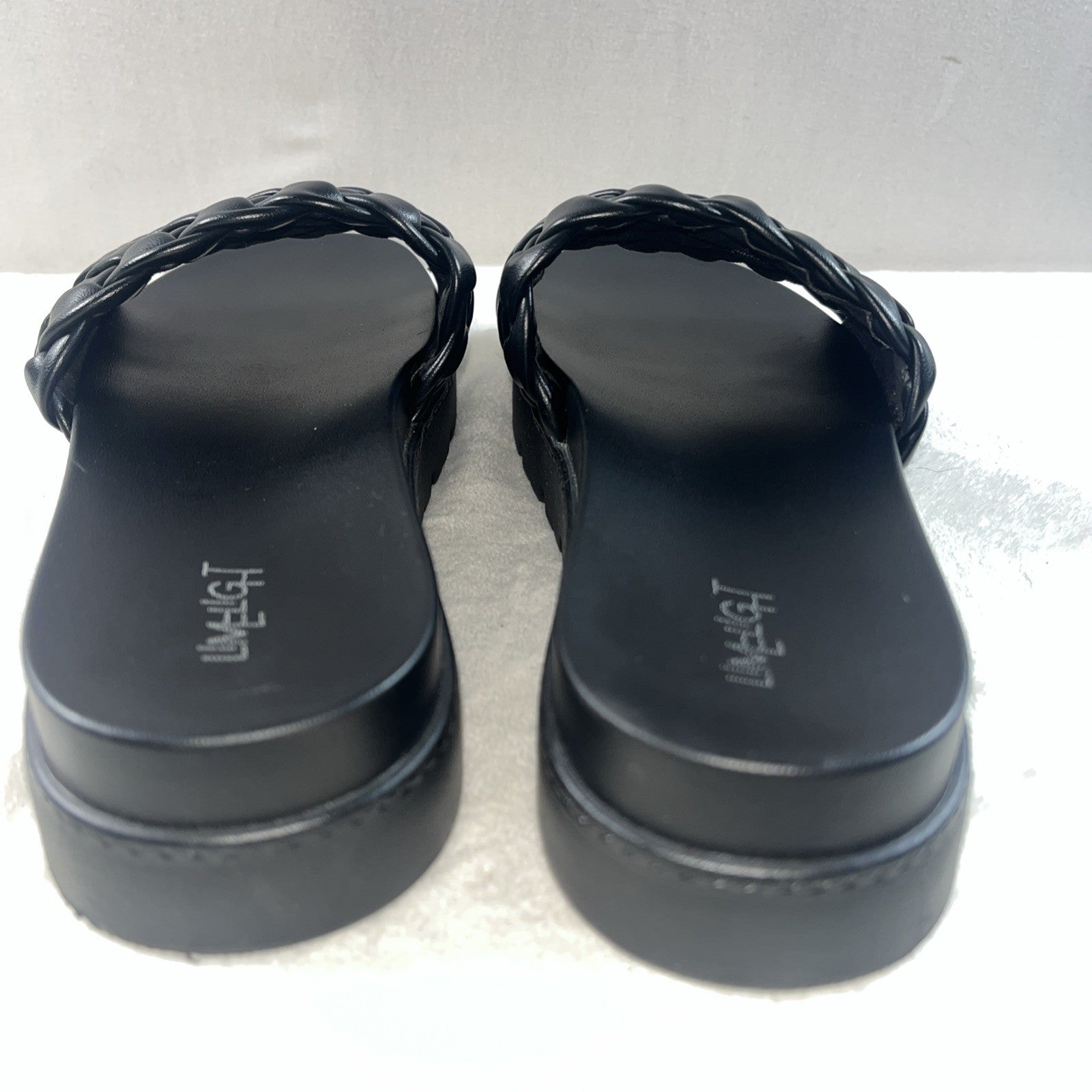 Limelight woven pool slides Women’s Black Size 9 