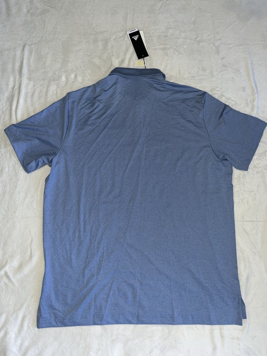 ADIDAS Climalite Short Sleeve Golf Polo Shirt Mens XL Light Blue Polyester