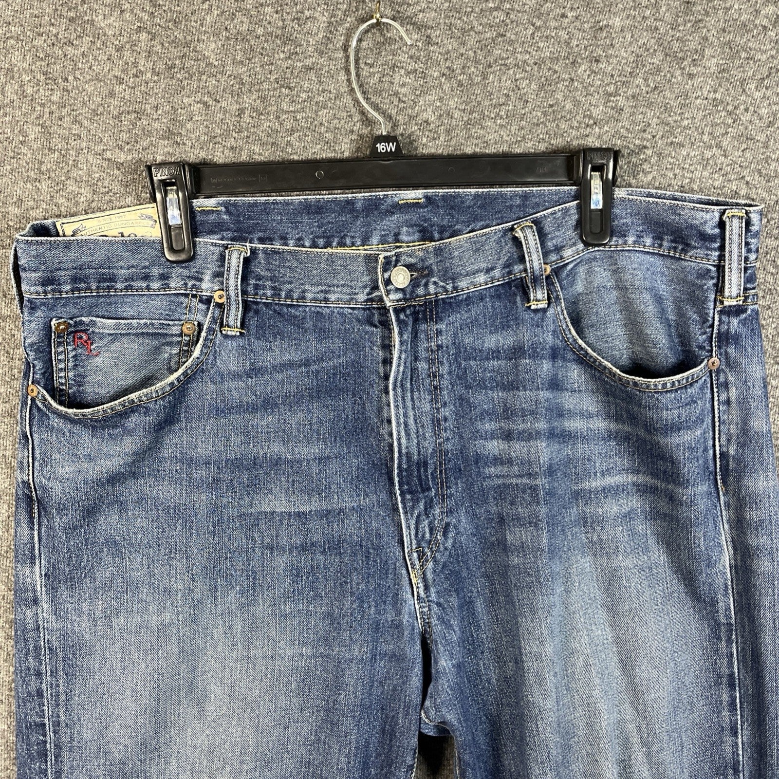 Vintage Polo Ralph Lauren Authentic Dungarees jeans 40Tx36 5 Pockets 