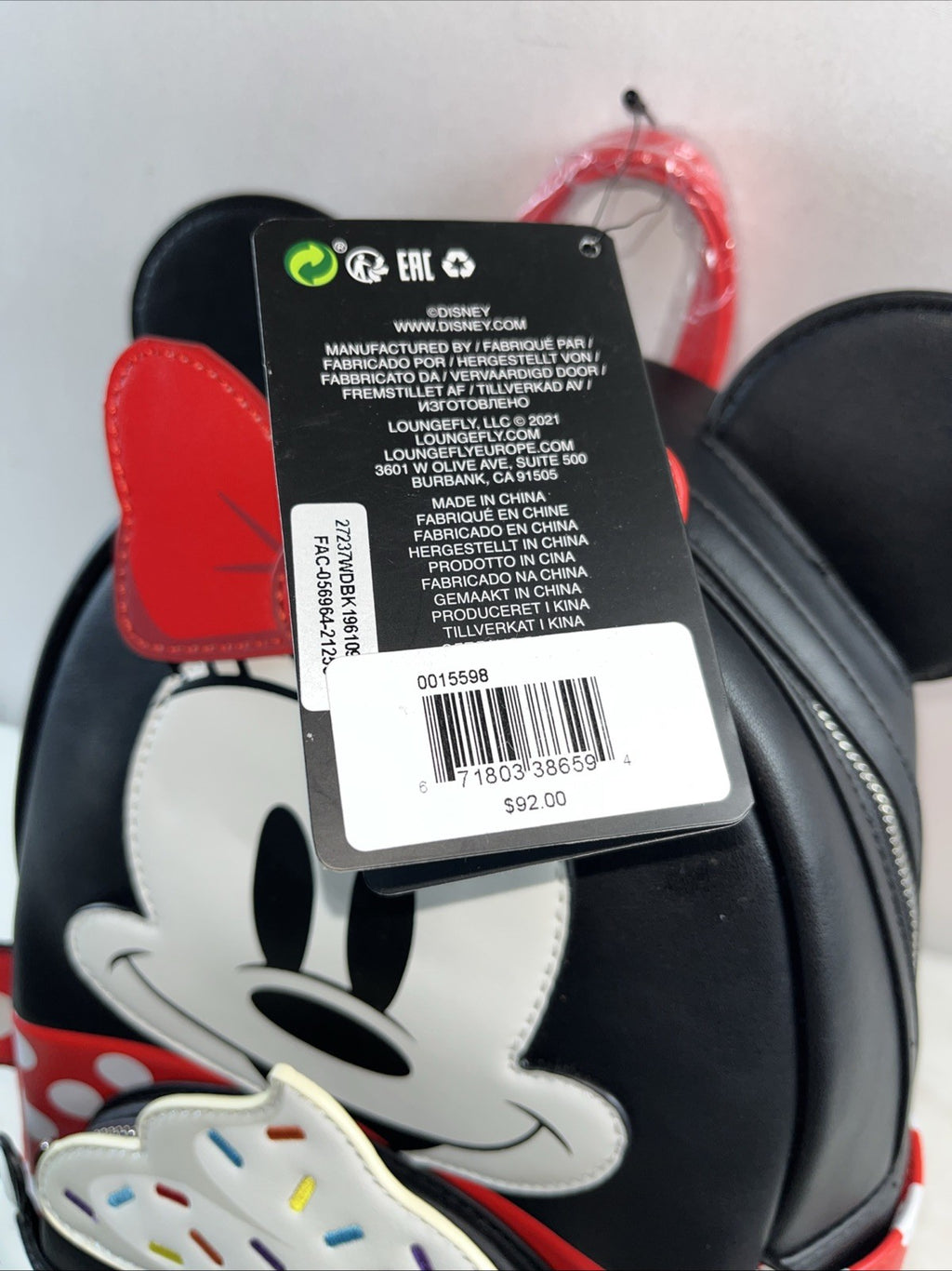 Loungefly Disney Minnie Mouse Oh My Sprinkle Cupcake Backpack-sweets-cosplay NWT