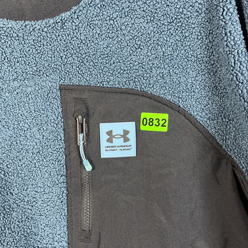 Under Armour Men's Mission Bounce Crew Sweatshirt Long Sleeve Fleece L Pullover 