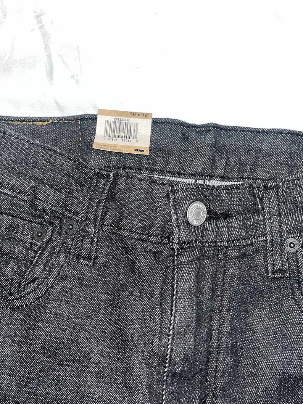 Men's Levi's Jeans 512 Slim Taper 30x32 Black Denim Stretch Cotton Pockets
